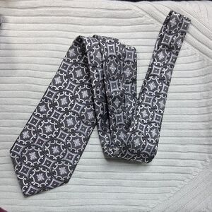 Sophisticated Black and Gray Designer Tie